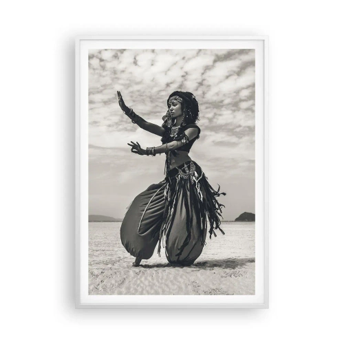 Affiche dans un cadre blanc - Poster - Danse des îles du sud - 70x100 cm