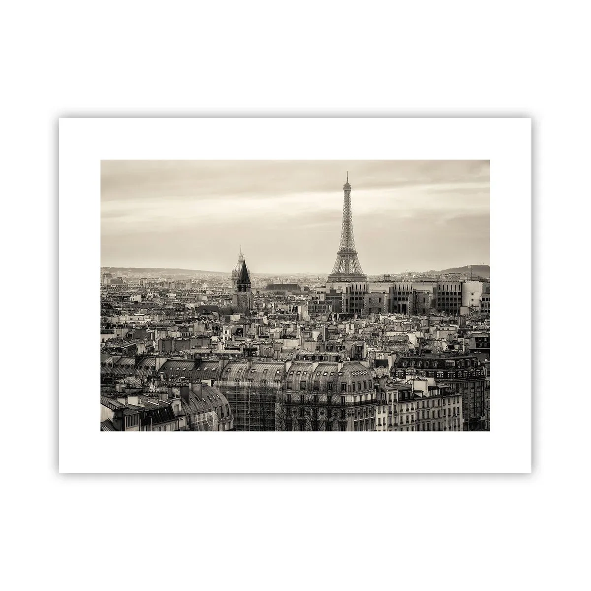 Affiche - Poster - Sur les toits de Paris - 40x30 cm