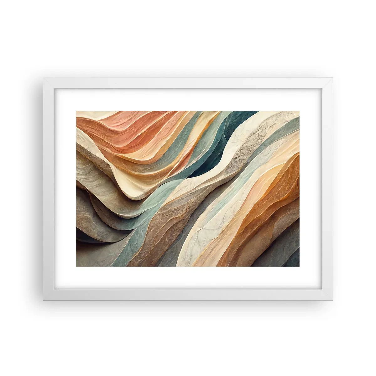 Affiche dans un cadre blanc - Poster - Le moment avant le changement - 40x30 cm