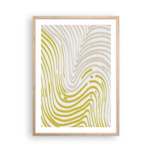 Affiche dans un chêne clair - Poster - Une composition au léger virage - 50x70 cm