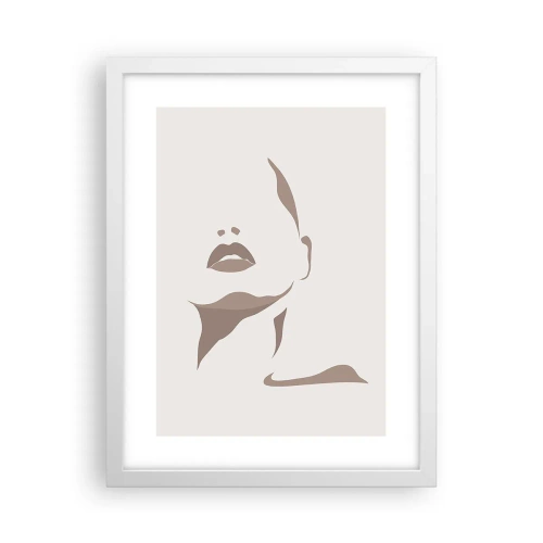 Affiche dans un cadre blanc - Poster - Fait de lumière et d'ombre - 30x40 cm