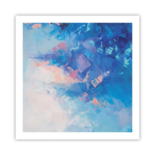 Affiche - Poster - Abstraction hivernale - 60x60 cm