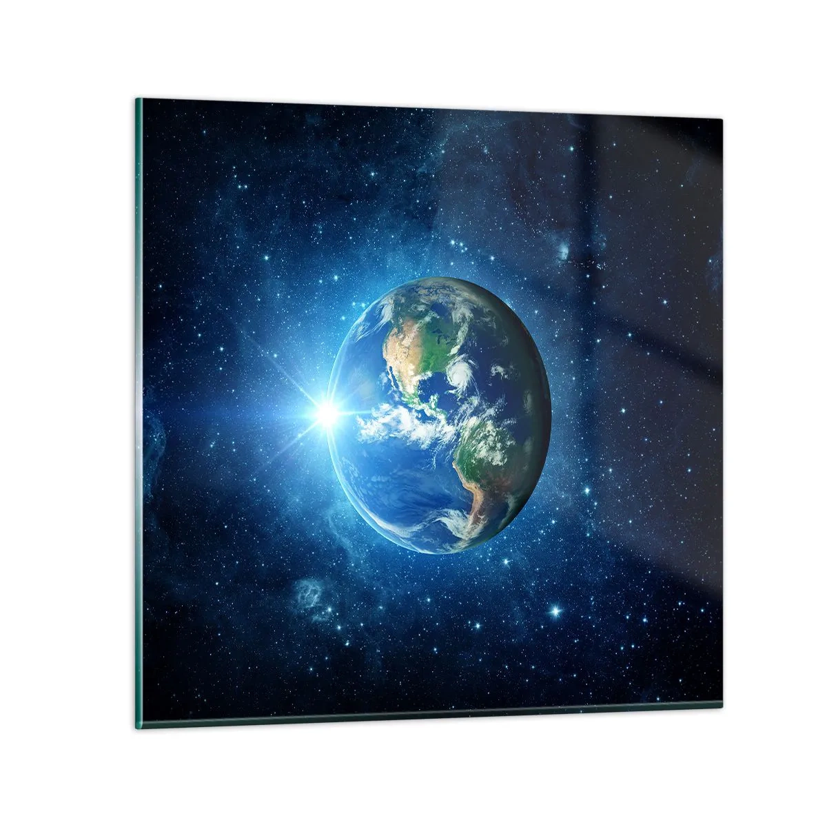 Impression sur verre - Image sur verre - Nous sommes au paradis - 30x30 cm