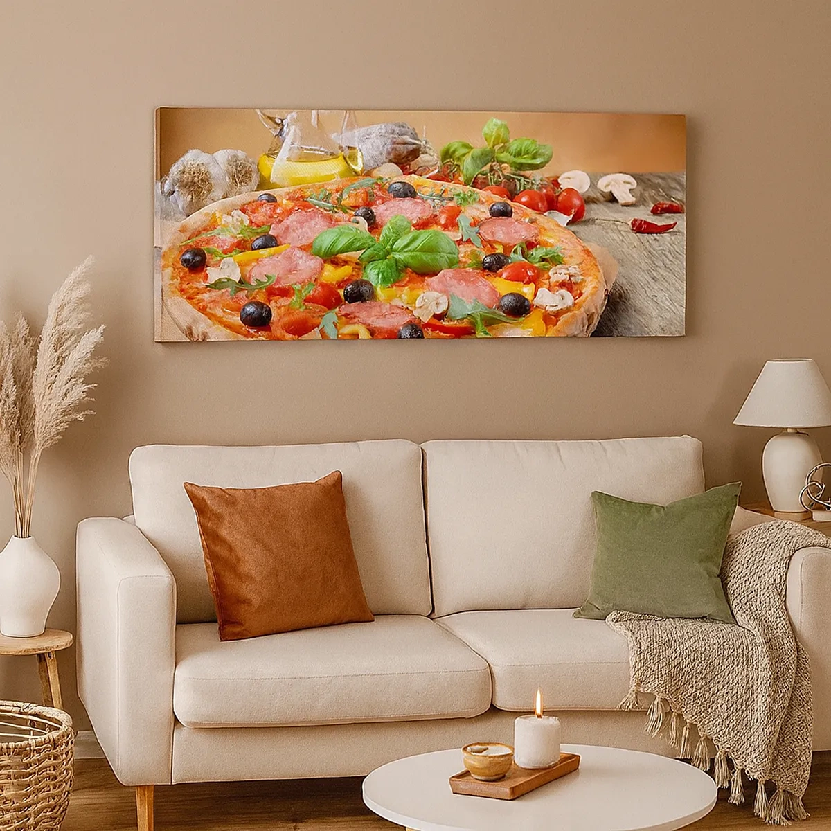 Impression sur toile - Image sur toile - Avec une vraie saveur italienne - 30x30 cm