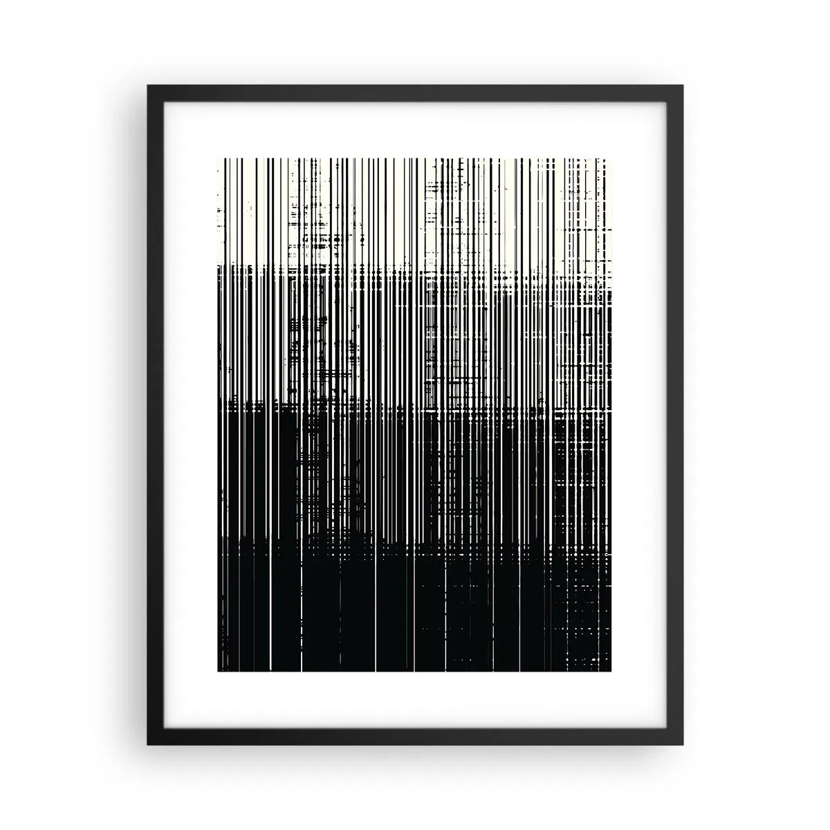 Affiche dans un cadre noir - Poster - Ondes et vibrations - 40x50 cm