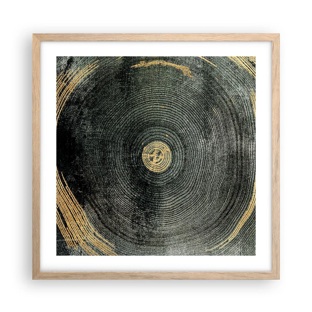 Affiche dans un chêne clair - Poster - Changement et persistance - 50x50 cm