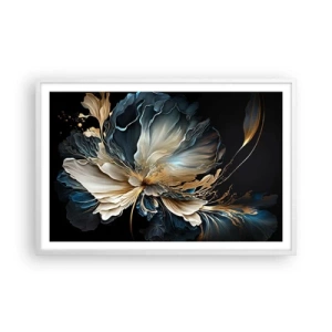 Affiche dans un cadre blanc - Poster - Fleur de fougère de conte de fées - 91x61 cm