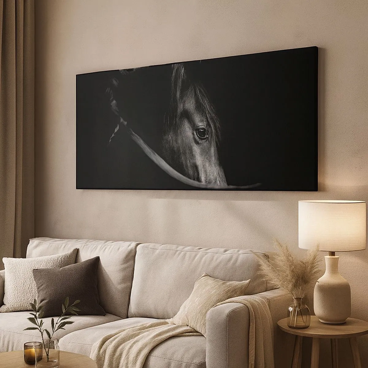 Impression sur toile - Image sur toile - Prince Noir - 100x40 cm