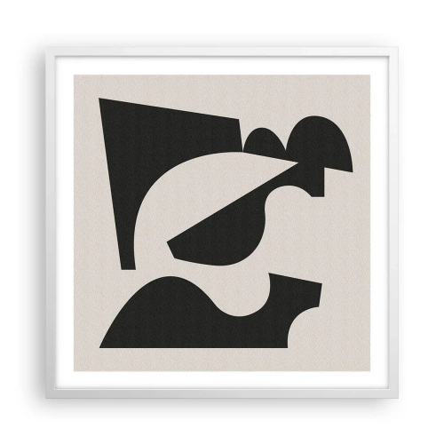 Affiche dans un cadre blanc - Poster - À monter soi-même - 60x60 cm