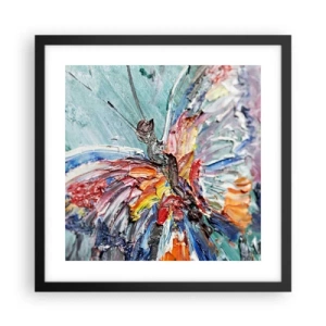 Affiche dans un cadre noir - Poster - Peint par nature - 40x40 cm