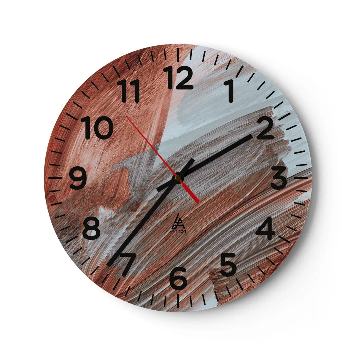 Horloge murale - Pendule murale - Abstraction venteuse et automnale - 30x30 cm