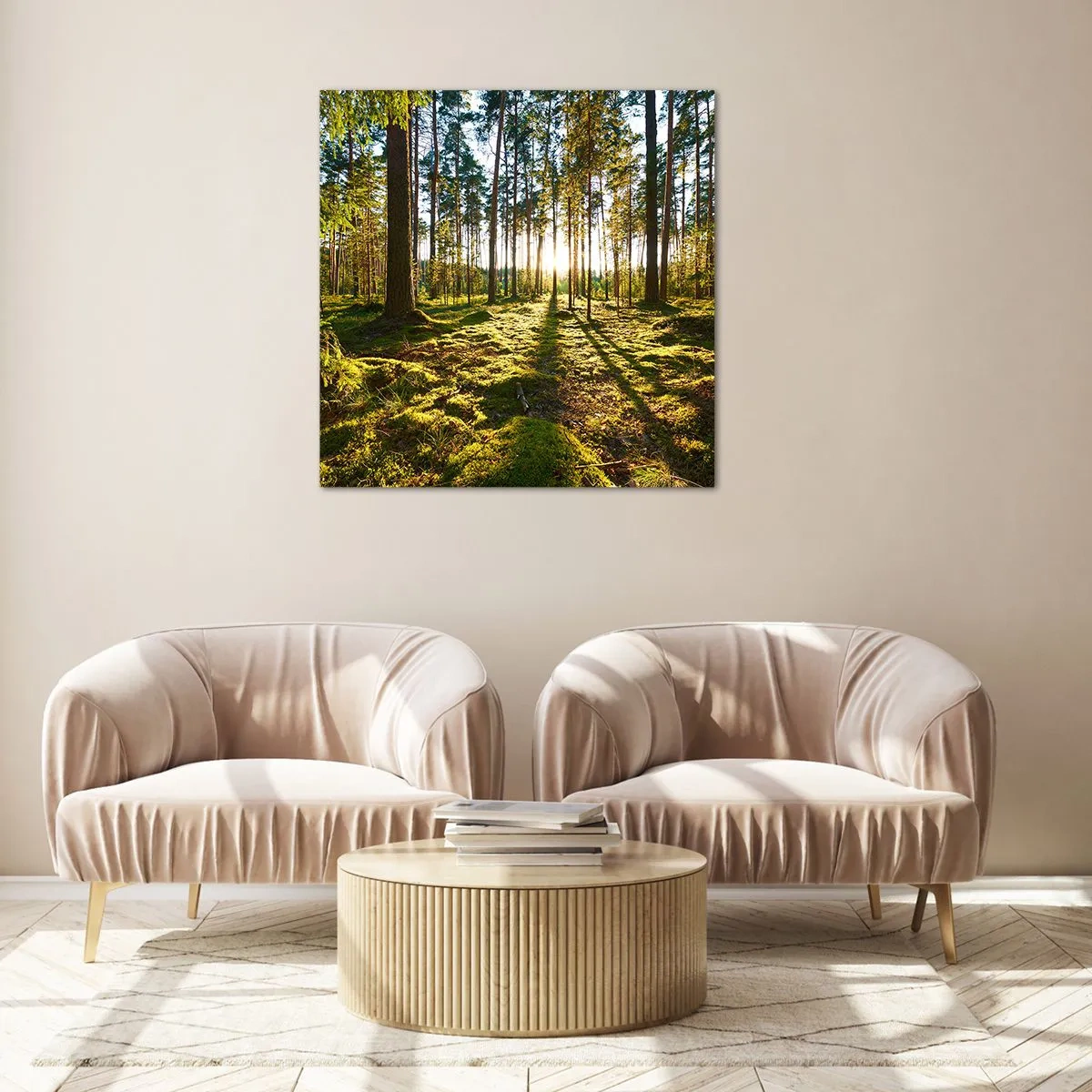 Impression sur verre - Image sur verre - … Derrière les sept forêts - 60x60 cm