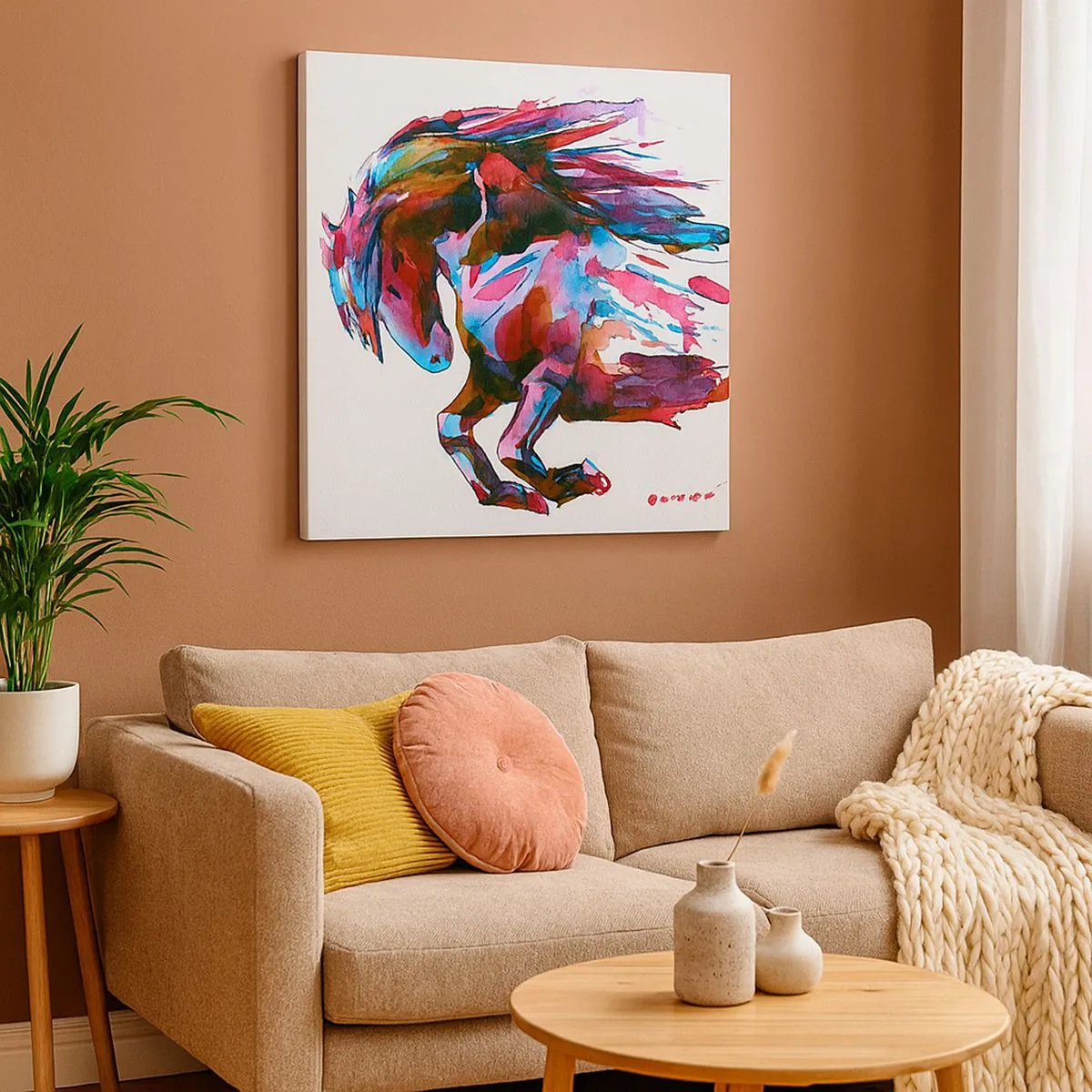 Impression sur toile - Image sur toile - Dans le ravissement - 30x30 cm