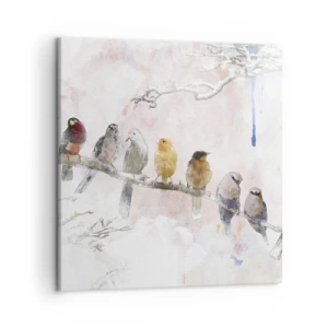 Impression sur toile - Image sur toile - Rencontre ailée - 50x50 cm