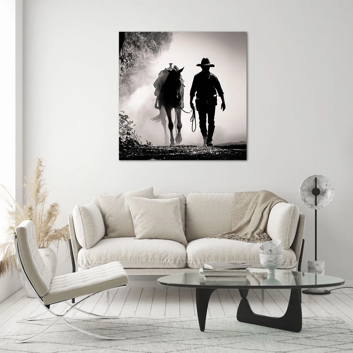 Impression sur verre - Image sur verre - Matinée texane - 40x40 cm