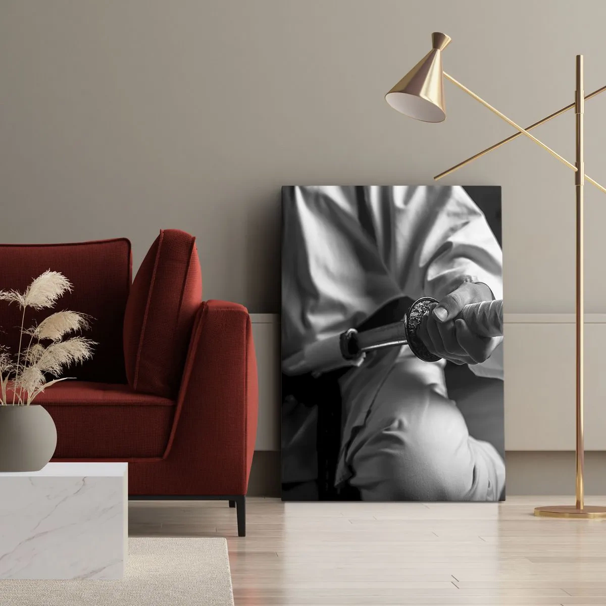 Impression sur toile - Image sur toile - Âme de guerrier - 55x100 cm
