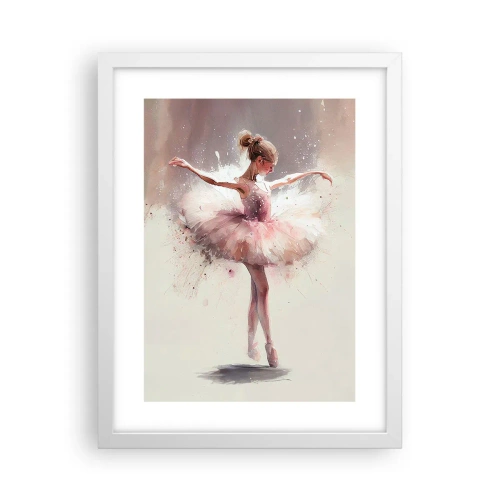Affiche dans un cadre blanc - Poster - Comme un jeune oiseau - 30x40 cm