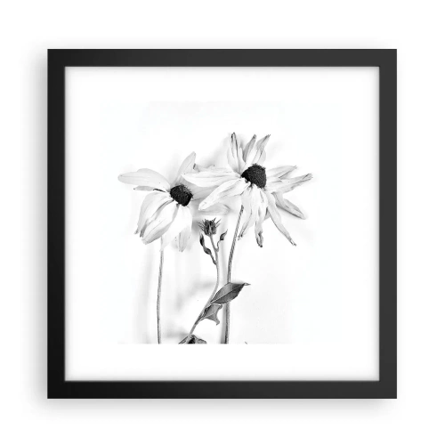 Affiche dans un cadre noir - Poster - Personne ne souhaite être seul - 30x30 cm