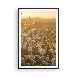 Affiche dans un cadre noir - Poster - Champ moelleux - 61x91 cm