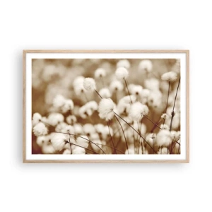 Affiche dans un chêne clair - Poster - Tige moelleuse - 91x61 cm