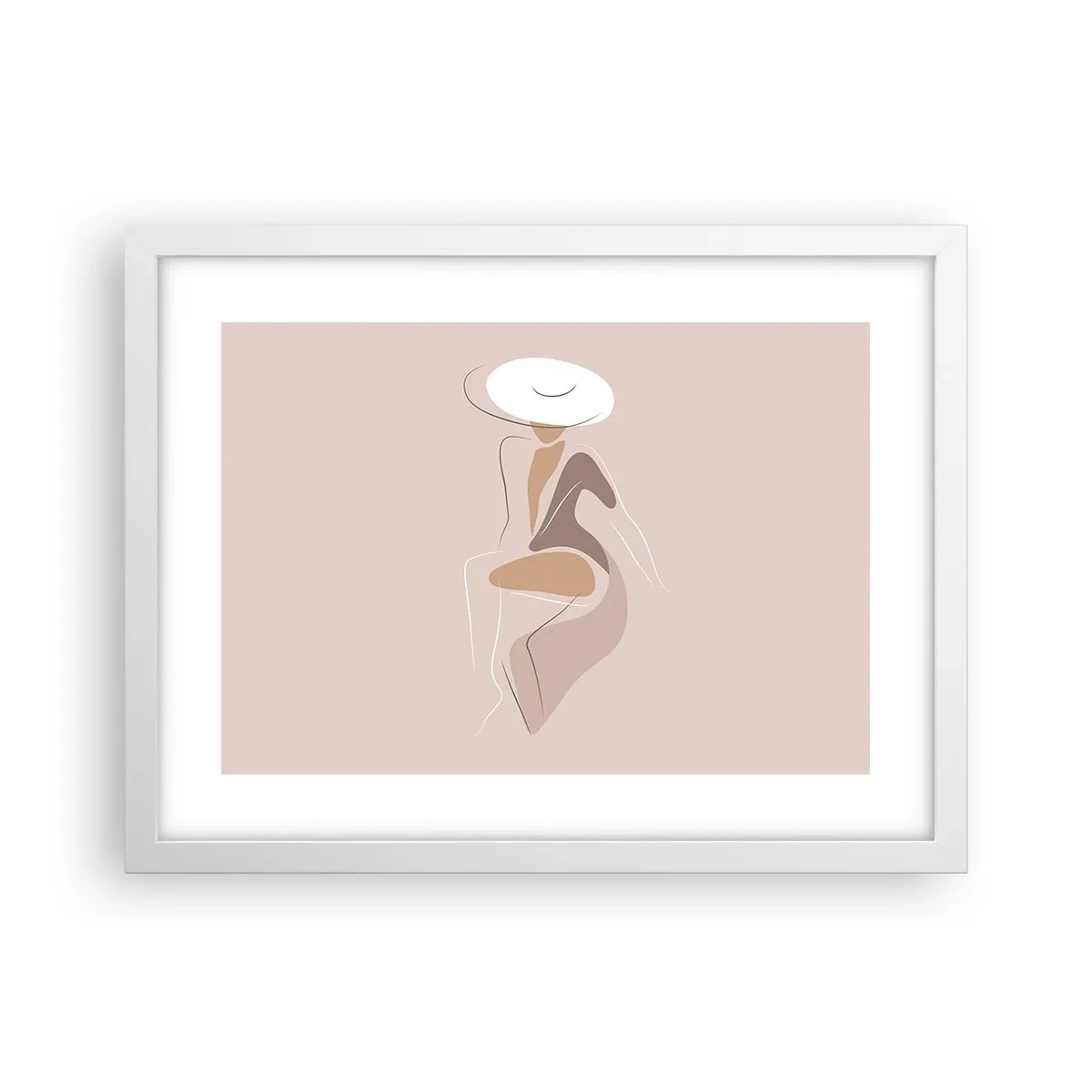 Affiche dans un cadre blanc - Poster - Être une dame - 40x30 cm