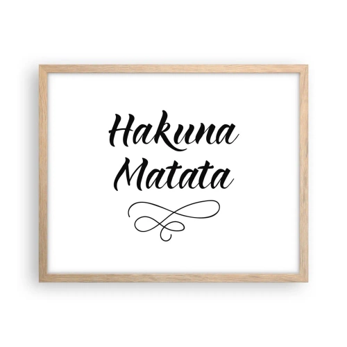 Affiche dans un chêne clair - Poster - Le meilleur conseil - 50x40 cm