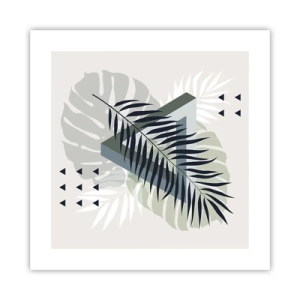 Affiche - Poster - Nature et géométrie - deux odres? - 40x40 cm