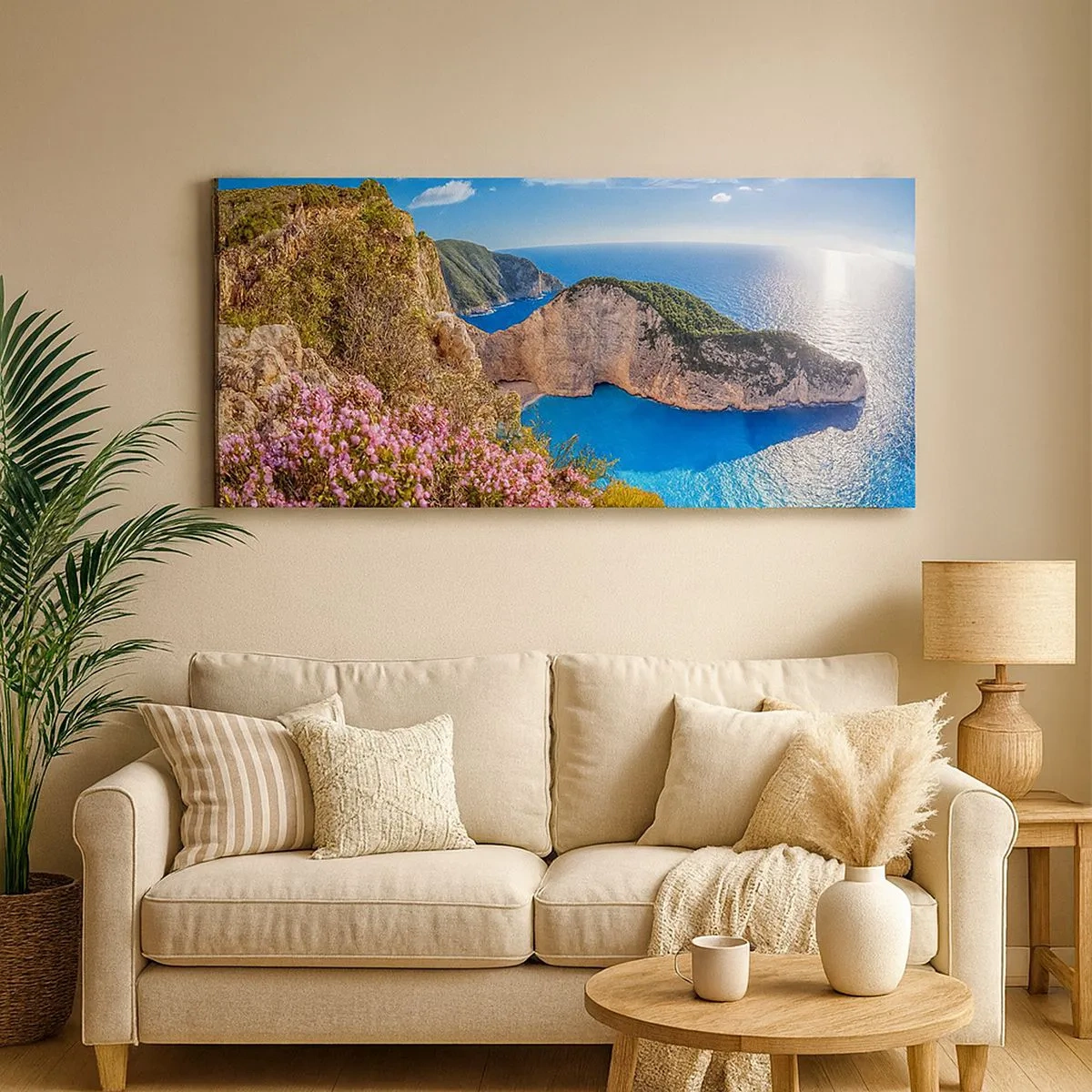 Impression sur toile - Image sur toile - Mes super vacances grecques - 100x40 cm