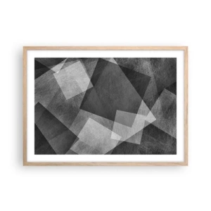 Affiche dans un chêne clair - Poster - Le symbole éternel de durabilité et d'ordre - 70x50 cm