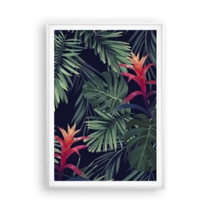 Affiche dans un cadre blanc - Poster - immergé dans la nature - 70x100 cm