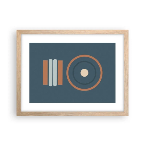 Affiche dans un chêne clair - Poster - Essence des choses - 40x30 cm