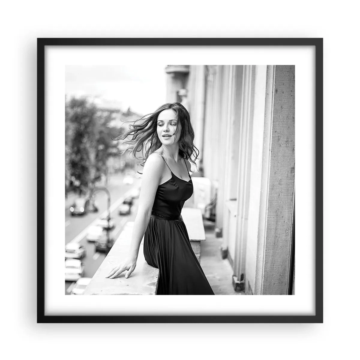 Affiche dans un cadre noir - Poster - Certainement un Parisien - 50x50 cm