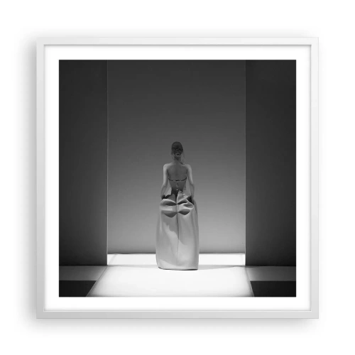 Affiche dans un cadre blanc - Poster - Simplicité raffinée - 60x60 cm