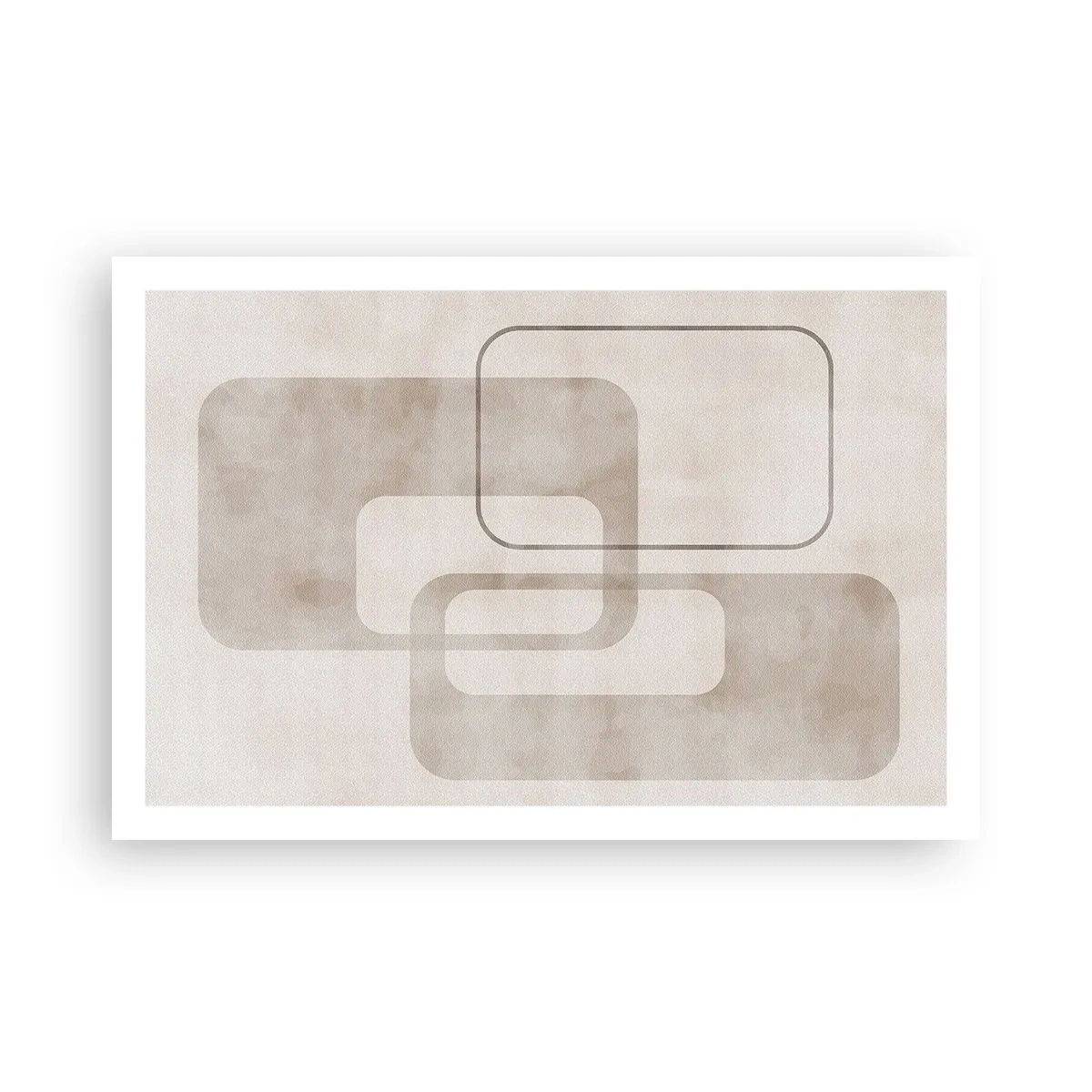 Affiche - Poster - Fugue géométrique - 91x61 cm