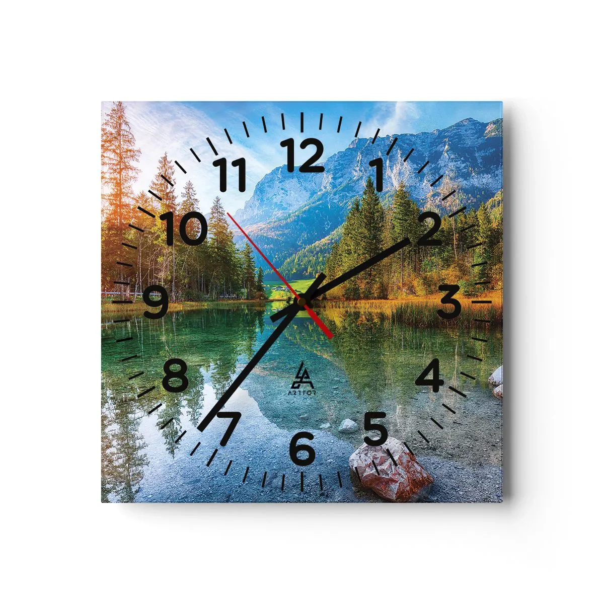 Horloge murale - Pendule murale - Douceur automnale - 30x30 cm