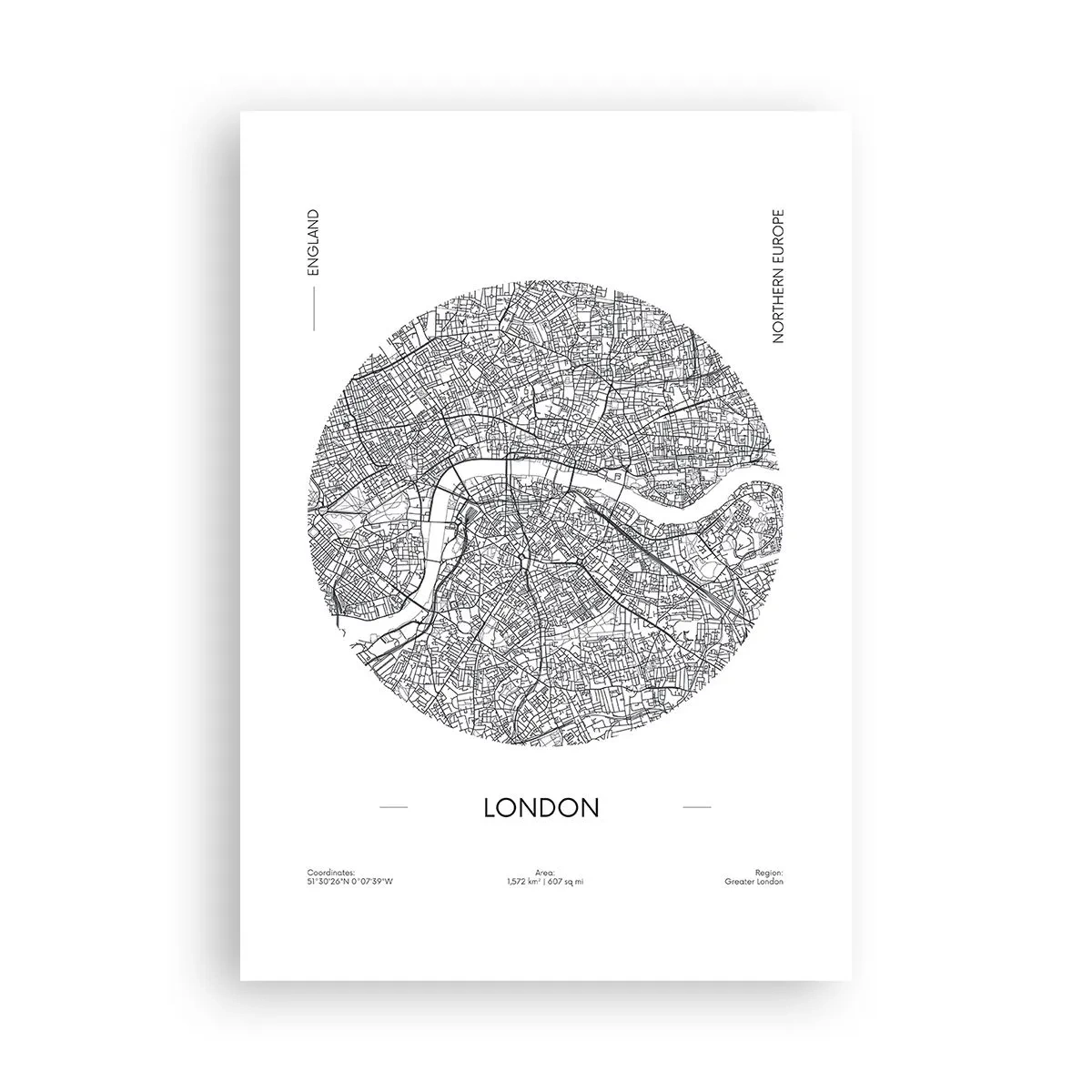 Affiche - Poster - Anatomie de Londres - 70x100 cm