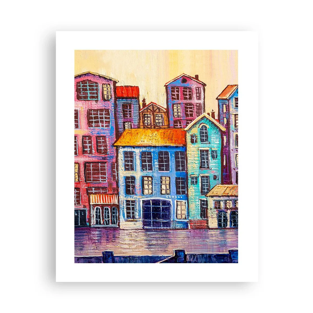 Affiche - Poster - Une ville comme dans un conte de fées - 40x50 cm