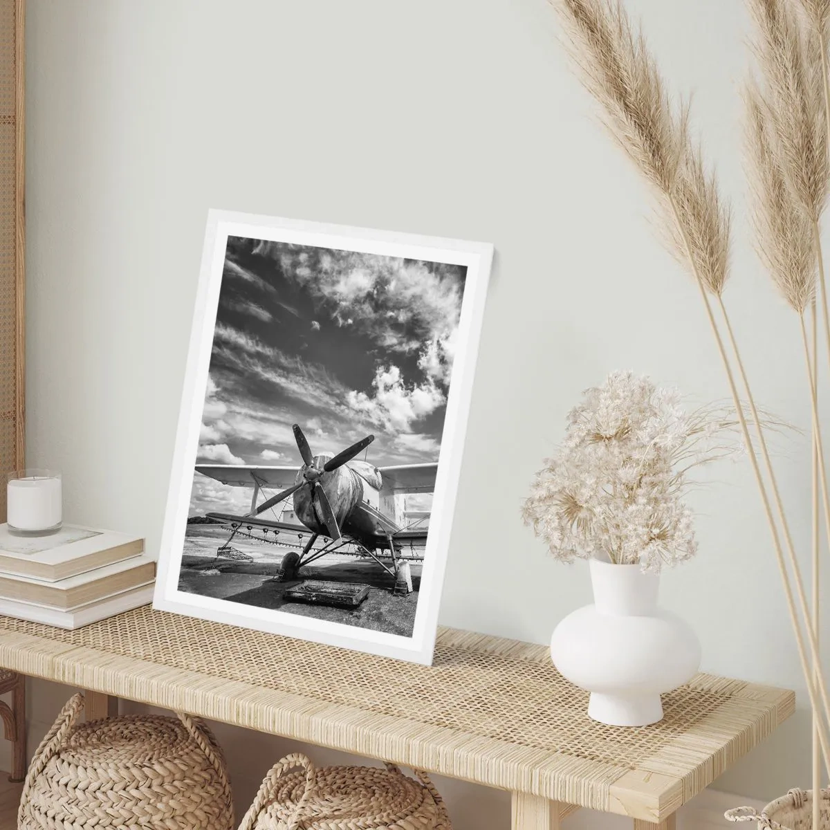 Affiche dans un cadre blanc - Poster - Je suis impatient! - 50x70 cm