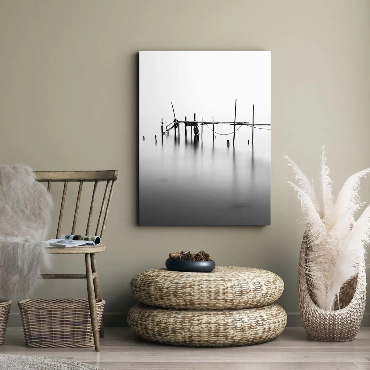 Impression sur toile - Image sur toile - Et s'il n'y avait pas de monde ? - 45x80 cm