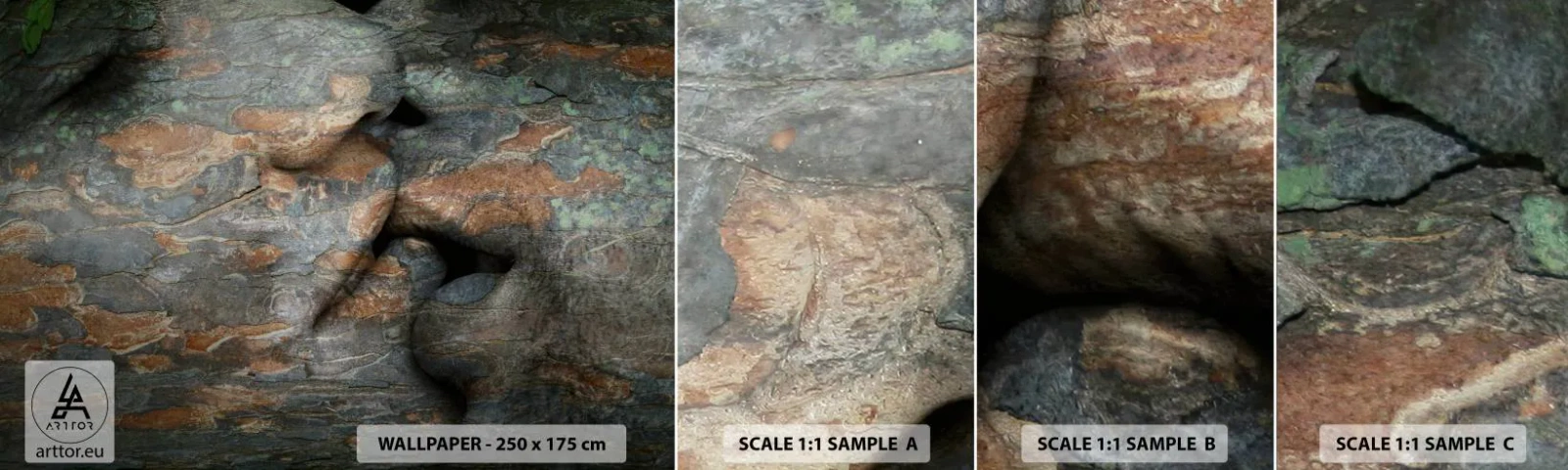 Échantillon de Papier Peint Autocollant Deluxe Sticker - Ensemble pour toujours - Personnes, Abstraction, Graphique - 100x30 cm