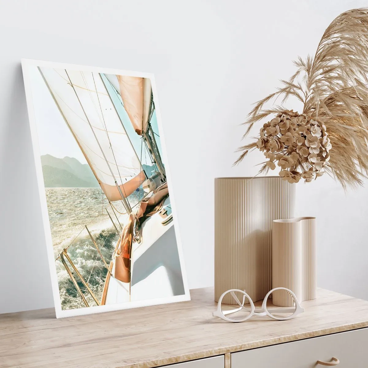 Affiche - Poster - Toutes voiles dehors - 40x50 cm