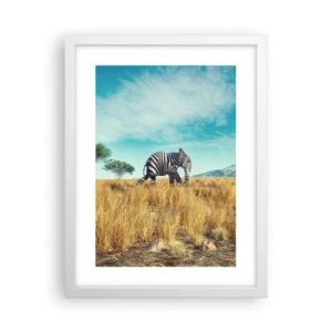 Affiche dans un cadre blanc - Poster - Le gris n'est déjà plus à la mode - 30x40 cm