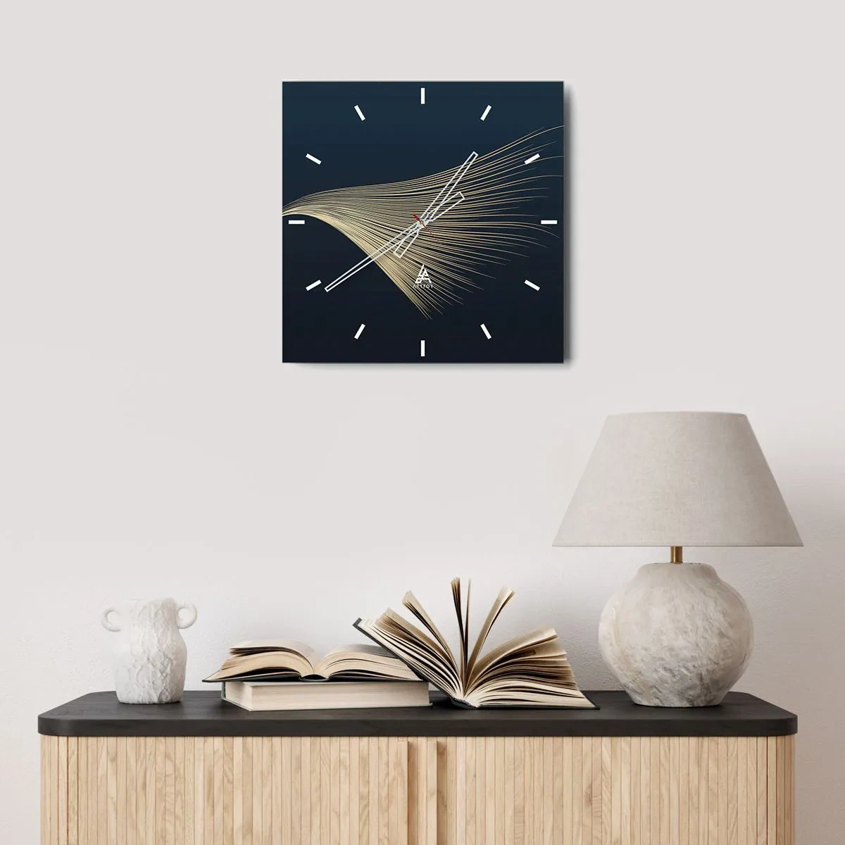 Horloge murale - Pendule murale - Comme les cheveux d'un ange - 30x30 cm