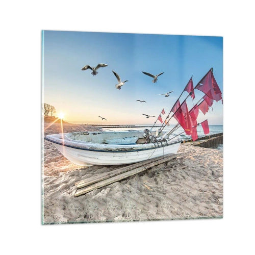 Impression sur verre - Image sur verre - Repos mérité - 70x70 cm