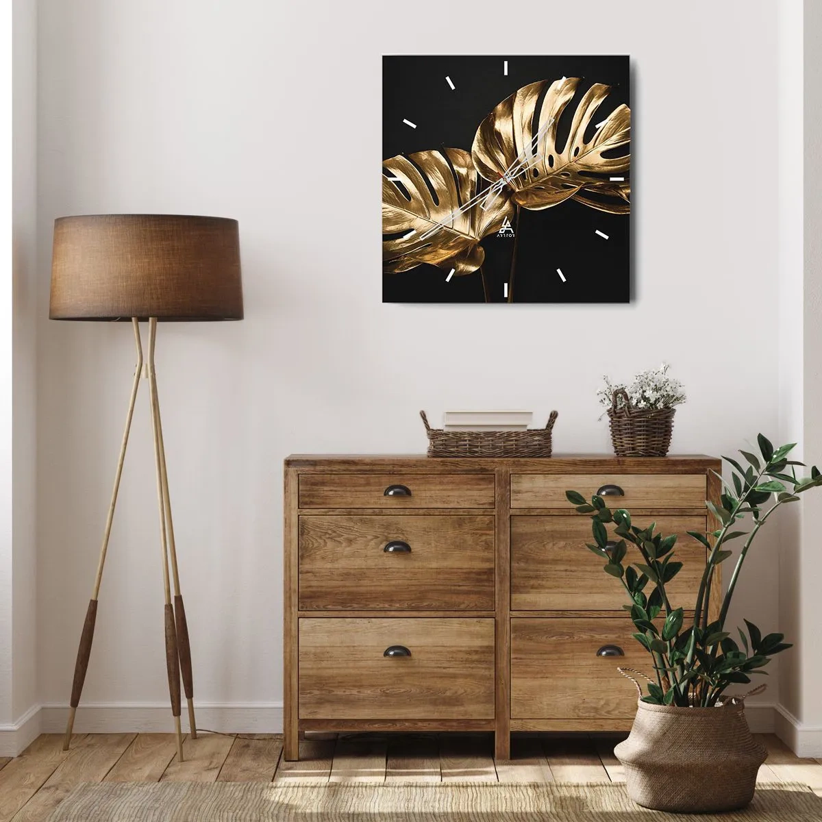 Horloge murale - Pendule murale - Les trésors de la nature - 40x40 cm