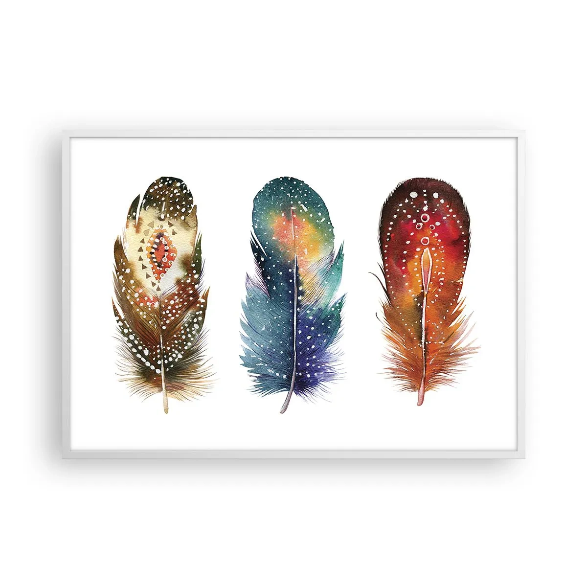 Affiche dans un cadre blanc - Poster - Rituels, cérémonies, secrets - 100x70 cm