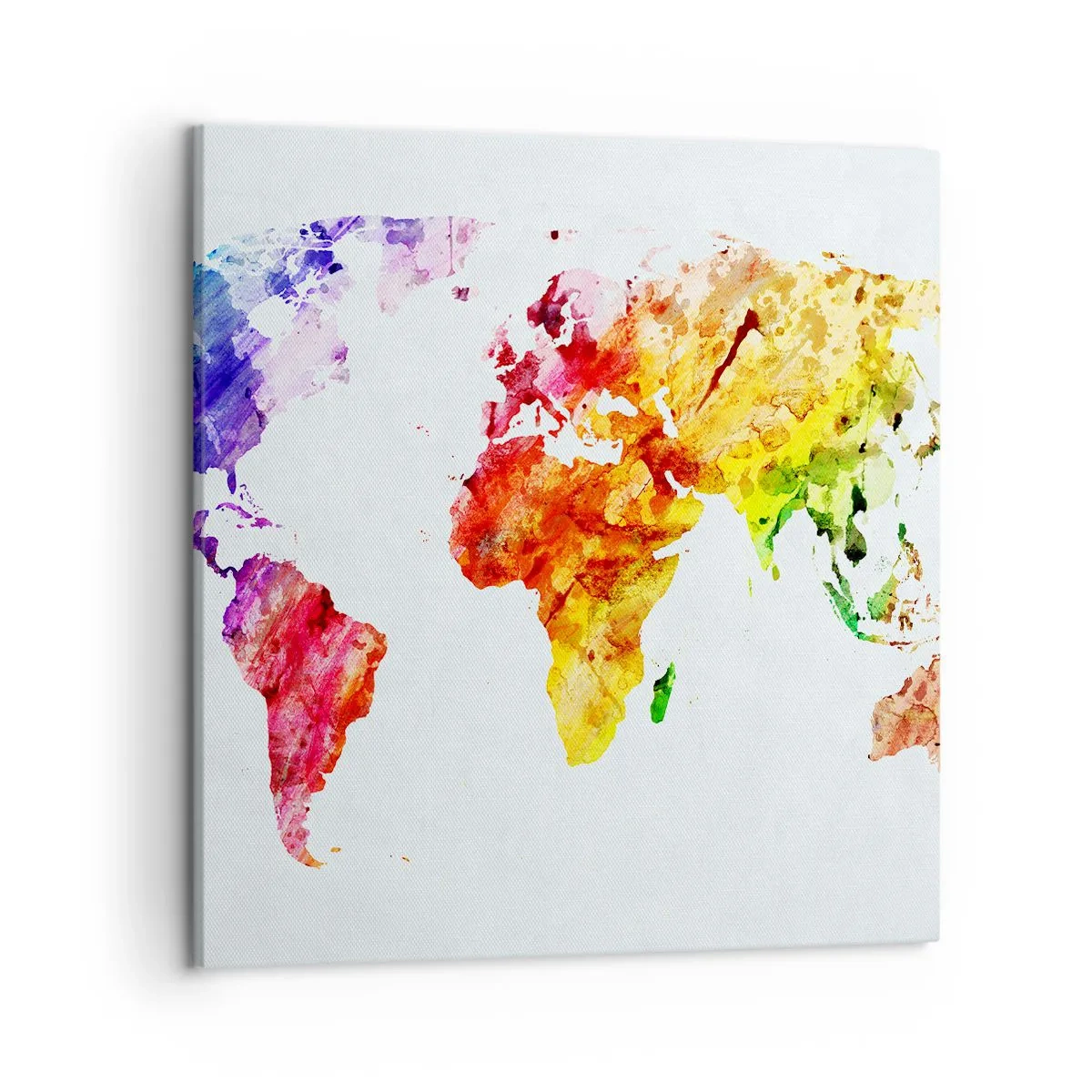 Impression sur toile - Image sur toile - Toutes les couleurs du monde - 50x50 cm
