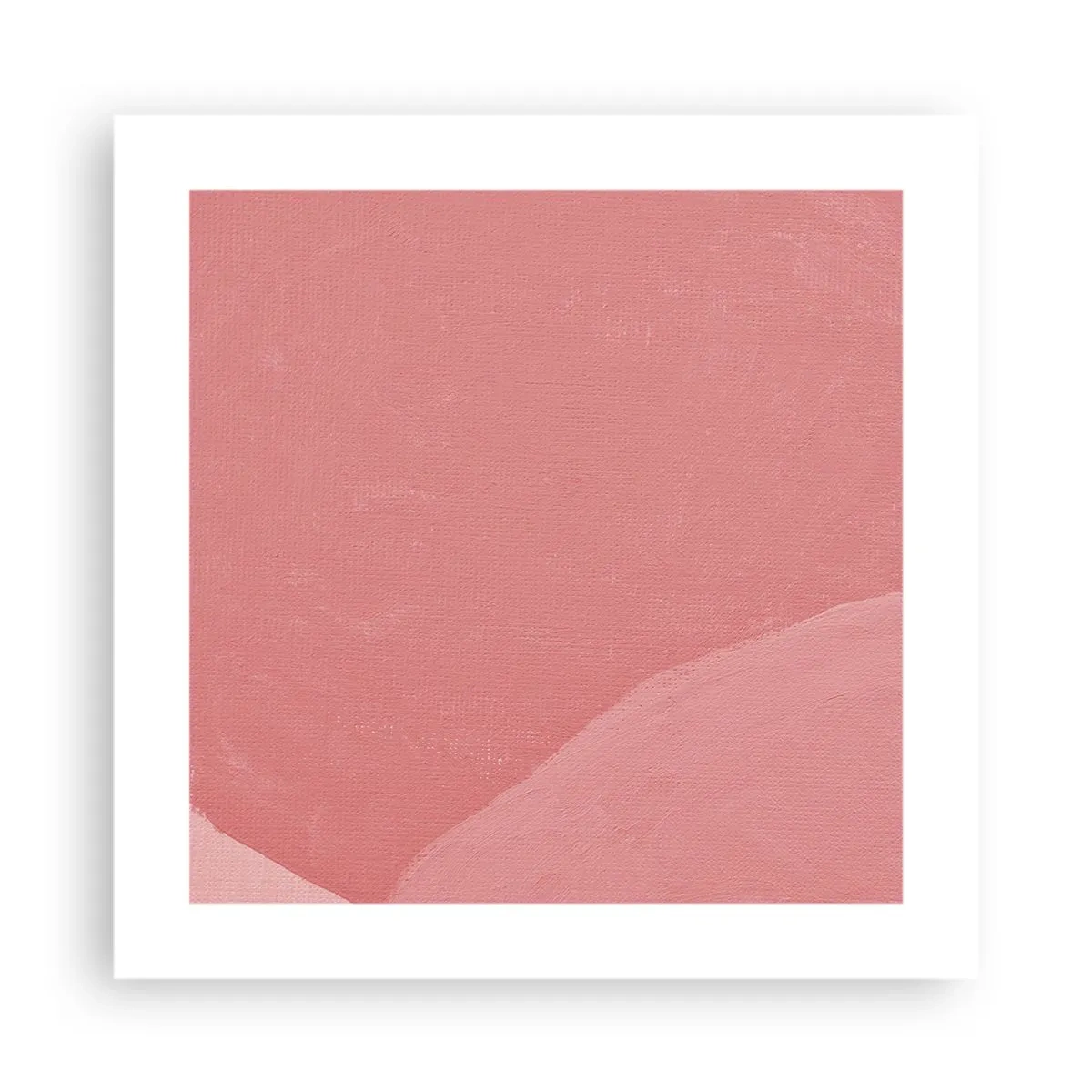 Affiche - Poster - Composition organique en rose - 40x40 cm
