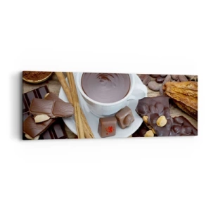 Impression sur toile - Image sur toile - D'une chocolaterie de conte de fées - 90x30 cm