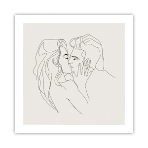 Affiche - Poster - Enlacé de sentiment - 50x50 cm